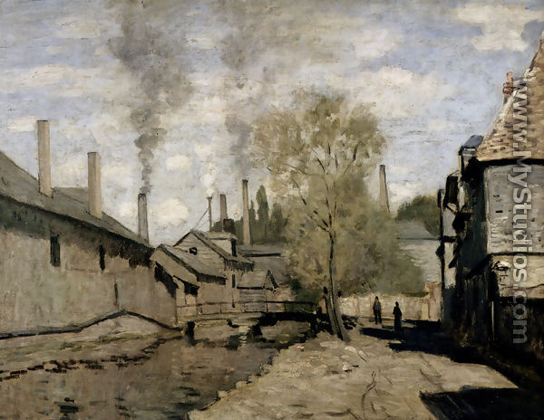 The Stream Of Robec, Rouen - Claude Oscar Monet