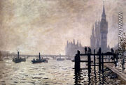 The Thames And The Houses Of Parliament - Claude Oscar Monet