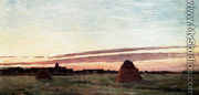 Haystacks At Chailly - Claude Oscar Monet