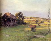 Landscape with a Peasant Woman Milking a Cow - Léon-Augustin L'hermitte
