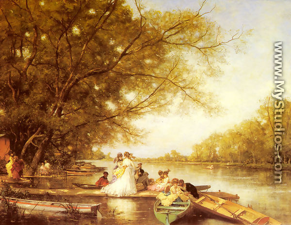 Boating Party on the Thames - Ferdinand Heilbuth
