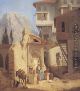 Greek Peasant Women By a Well - Peter von Hess