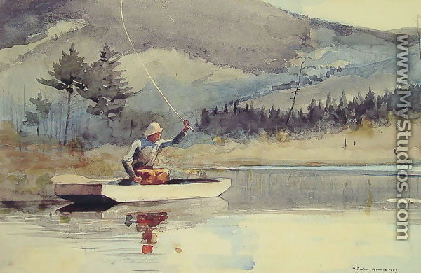 A Quiet Pool on a Sunny Day - Winslow Homer