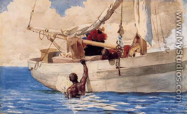 The Coral Divers - Winslow Homer