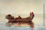Three Boys in a Dory with Lobster Pots - Winslow Homer