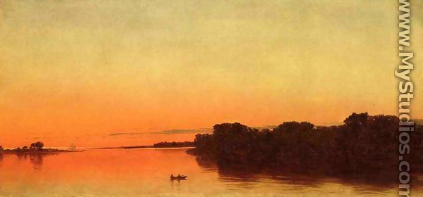 Twilight on the Sound, Darien, Connecticut - John Frederick Kensett