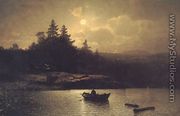 Fishing by Moonlight - Sophus Jacobsen