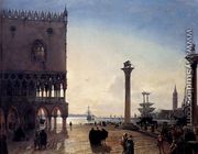 Piazza San Marco At Night - Friedrich Nerly the Younger