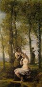 Le Toilette (or Landscape with Figures) - Jean-Baptiste-Camille Corot