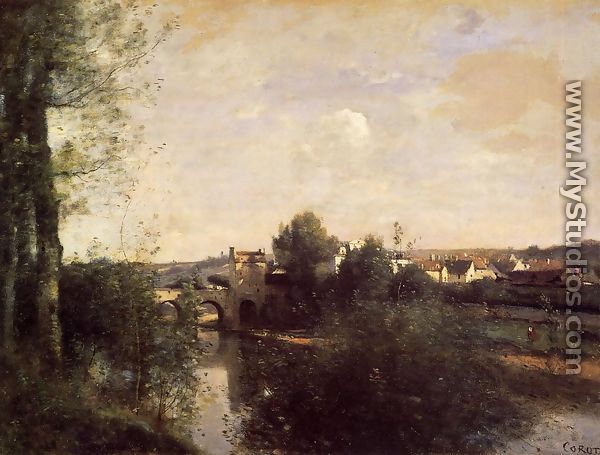 Old Bridge at Limay, on the Seine - Jean-Baptiste-Camille Corot