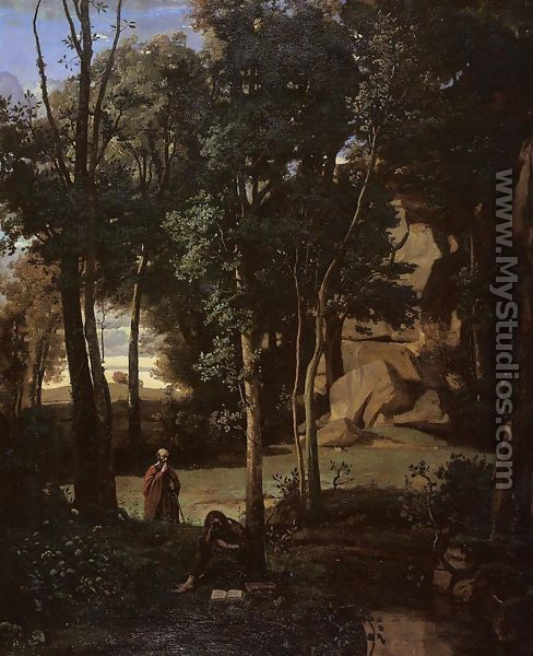 Democritus and the Abderiti - Jean-Baptiste-Camille Corot