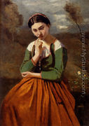 La Meditation - Jean-Baptiste-Camille Corot