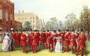 The Parade Of The Yeomen Of The Guard At Clarence House - Nicholas Chevalier
