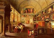 The interior of a picture gallery - Frans the younger Francken