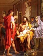 Themistocle, Banni D'Athenes, Se Rend Suppliant Chez Admete, Roi Des Molosses (Themistocles, Banished from Athens, Goes Begging in Admete, to the King Of Molosses) - Pierre Joseph Francois