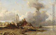 A Village by the Sea - Eugène Isabey