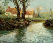 House By The Water's Edge - Fritz Thaulow
