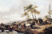The Halt of the Hunting Party - Philips Wouwerman