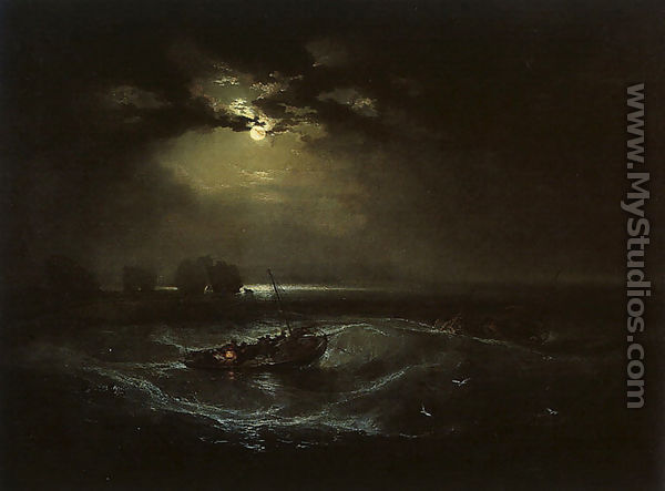 Fishermen at Sea (or The Cholmeley Sea Piece) - Joseph Mallord William Turner