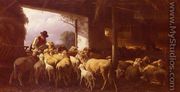 Feeding The Sheep - Christian Friedrich Mali