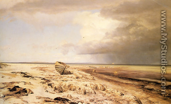 Deserted Boat on a Beach - Janus Andreas Bartholin La Cour