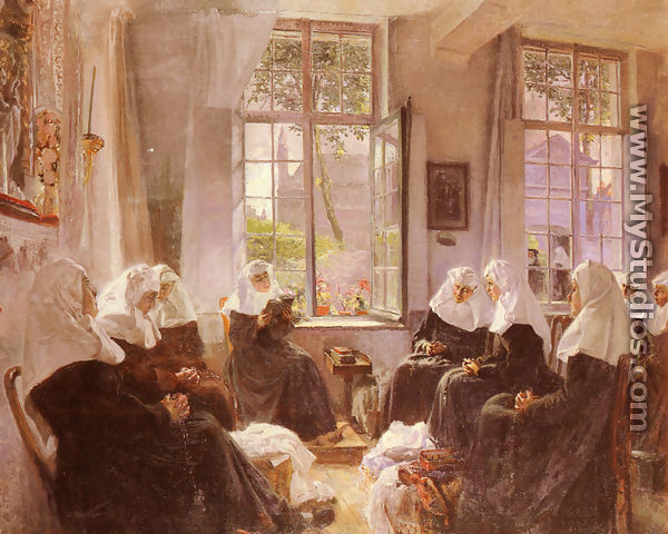 The Lacemakers Of Ghent At Prayer - Max Silbert