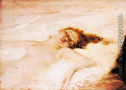 A Reclining Nude - Eduardo León Garrido