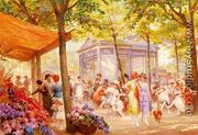 La Marche Aux Fleurs (The Flower Seller) - Eugene Auguste Francois Deully