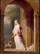 A Young Woman Standing In An Archway - Jean-Baptiste Mallet