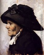 Study Of The Head Of An Old Woman - Henri-Jules-Jean Geoffroy (Geo)