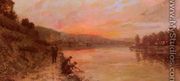 Soleil Levant Sur La Seine (Sunrise on the Seine) - Jaques L'Huillier