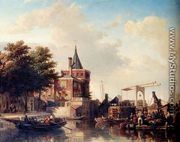 View Of The_Schreierstoren, Amsterdam, In Summer - Elias Pieter van Bommel
