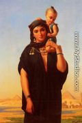 Femme Fellah Portant Son Enfant (Egypte) (Fellah Woman Carrying Her Child (Egypt)) - Charles Emile Hippolyte Lecomte-Vernet