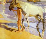 El bano del caballo (The Horse's Bath) - Joaquin Sorolla y Bastida