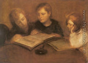 Girls Reading - Eugene Carriere