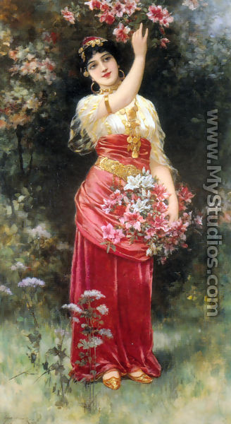An Oriental flower Girl - Eisman Semenowsky