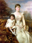 Portrait of Mrs. Drury Percy Wormald and her Son - Edward Hughes