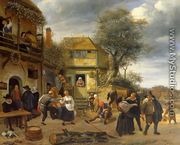 Peasants outside an Inn - Jan Steen