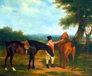 Two Hunters with a Groom - Jacques Laurent Agasse
