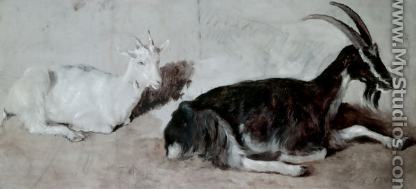 Two Goats - Jacques Laurent Agasse