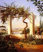 A Terrace With Rome Beyond - Maria Knull