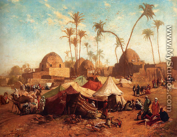 Bedouincamp - Karl Wilhelm Gentz