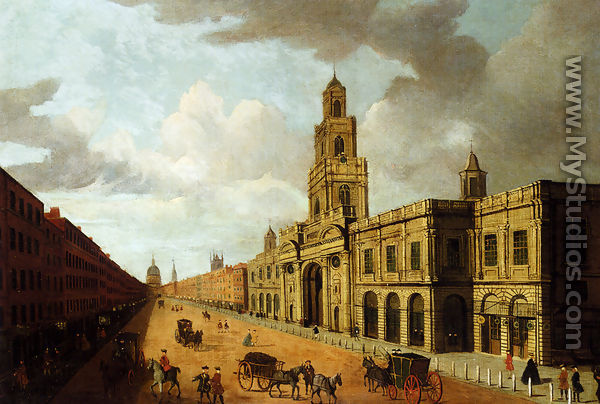 View Of The Royal Exchange, Cornhill, St Paul