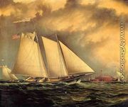 Yachting Off Castle Garden - James E. Buttersworth
