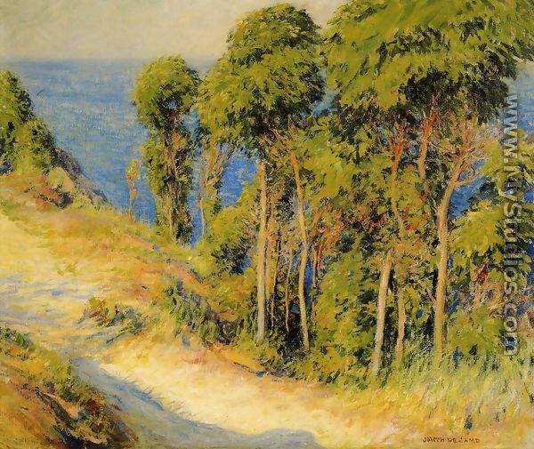 Trees Along the Coast (or Road to the Sea) - Joseph Rodefer DeCamp