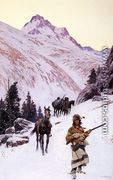 Indian Family - Winter Move - Henry Farny