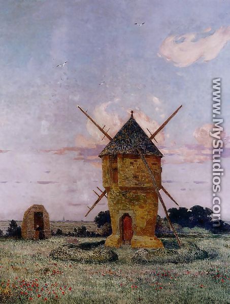 Brittany near Pulis (or Windmill near Guerande) - Ferdinand Loyen Du Puigaudeau