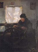 Anciana en la rueca - Peder Severin Krøyer