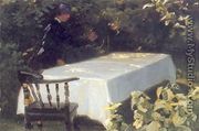Mesa en el jardín - Peder Severin Krøyer