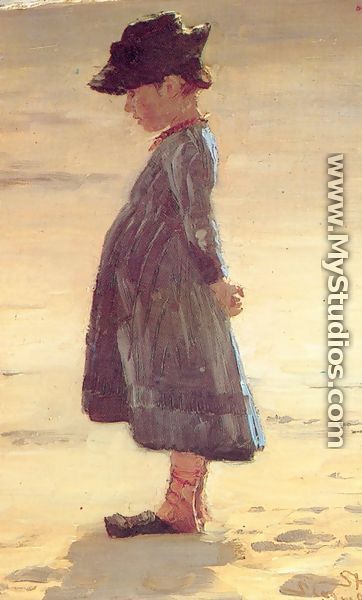 Niña en la playa - Peder Severin Krøyer